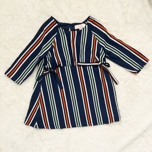 Striped Navy Toddler Dress